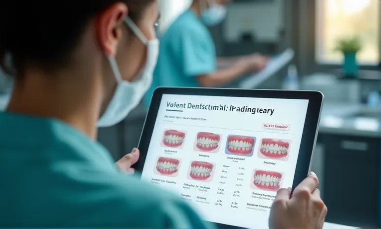 Dentist-explaining-veneer-pricing-to-patient