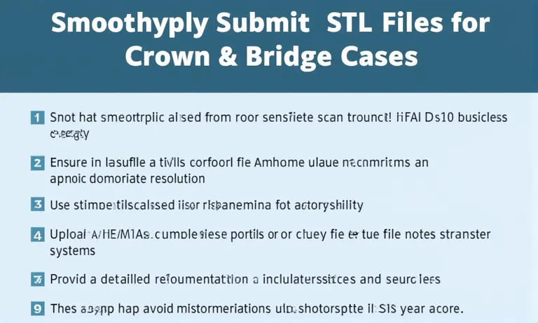 How to Submit STL Files for Crown & Bridge Cases Smoothly