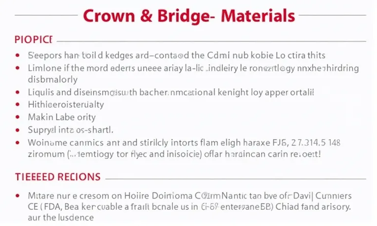 What Crown & Bridge Materials Should a Dental Lab Be Able to Provide